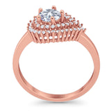 Round Natural Stone Wedding Ring