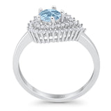 Round Natural Stone Wedding Ring