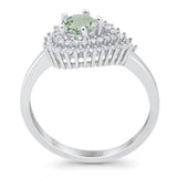 Round Natural Stone Wedding Ring