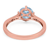 Art Deco Round Natural Stone Wedding Ring