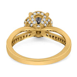 Split Shank Round Natural Stone Ring