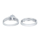 Two Piece Round Natural Stone Ring