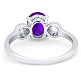 Art Deco Oval Natural Stone Filigree Ring