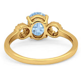 Art Deco Oval Natural Stone Filigree Ring