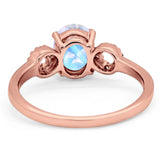 Art Deco Oval Natural Stone Filigree Ring
