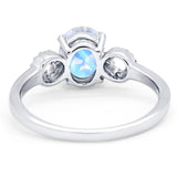 Art Deco Oval Natural Stone Filigree Ring