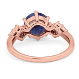 Art Deco Round Natural Stone Cluster Ring