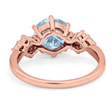 Art Deco Round Natural Stone Cluster Ring