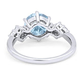 Art Deco Round Natural Stone Cluster Ring