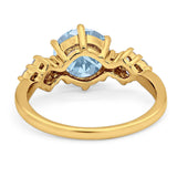 Art Deco Round Natural Stone Cluster Ring