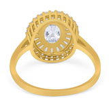 Oval Natural Stone Cocktail Ring