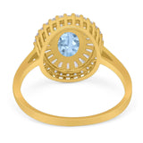 Oval Natural Stone Cocktail Ring