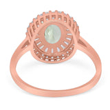 Oval Natural Stone Cocktail Ring