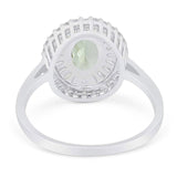 Oval Natural Stone Cocktail Ring