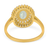 Oval Natural Stone Cocktail Ring