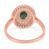 Oval Natural Stone Cocktail Ring