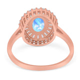 Oval Natural Stone Cocktail Ring