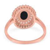Oval Natural Stone Cocktail Ring