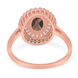 Oval Natural Stone Cocktail Ring