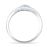 Marquise Style 7mm Evil Eye Cubic Zirconia Cluster Ring 925 Sterling Silver