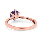 Art Deco Round Natural Stone Ring