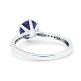 Art Deco Round Natural Stone Ring