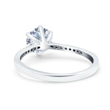 Art Deco Round Natural Stone Ring