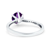 Art Deco Round Natural Stone Ring