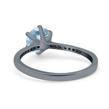 Art Deco Round Natural Stone Ring