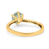 Art Deco Round Natural Stone Ring