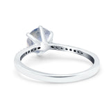 Art Deco Round Natural Stone Ring