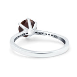 Art Deco Round Natural Stone Ring