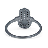 Hamsa & Evil Eye Ring