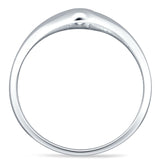 Oval CZ Solitaire Ring