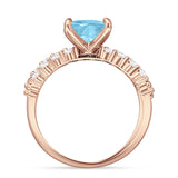 Princess Cut CZ Stackable Ring