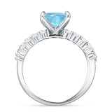 Princess Cut CZ Stackable Ring