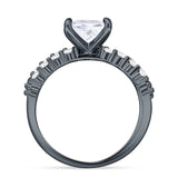 Princess Cut CZ Stackable Ring