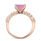 Princess Cut CZ Stackable Ring