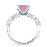 Princess Cut CZ Stackable Ring