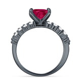 Princess Cut CZ Stackable Ring