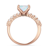 Princess Cut CZ Stackable Ring