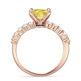 Princess Cut CZ Stackable Ring