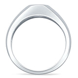 Octagonal CZ Solitaire Ring