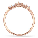 Half Eternity Chevron Ring