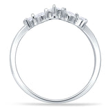 Half Eternity Chevron Ring
