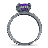 Cushion Cut CZ Ring