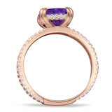 Cushion Cut CZ Ring