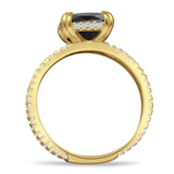 Cushion Cut CZ Ring