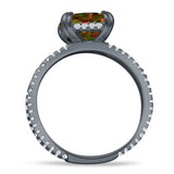Cushion Cut CZ Ring
