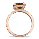 Cushion Cut CZ Ring